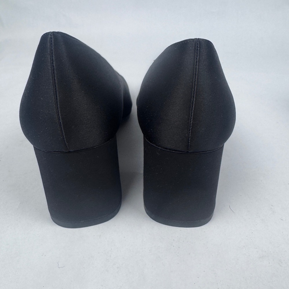 NEW Madeline Stuart Women's 8 Black 3" Block Heels with Box Manners - Picture 5 of 7